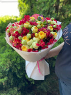 Bouquet 39 Pfingstrosen & Alstroemeria