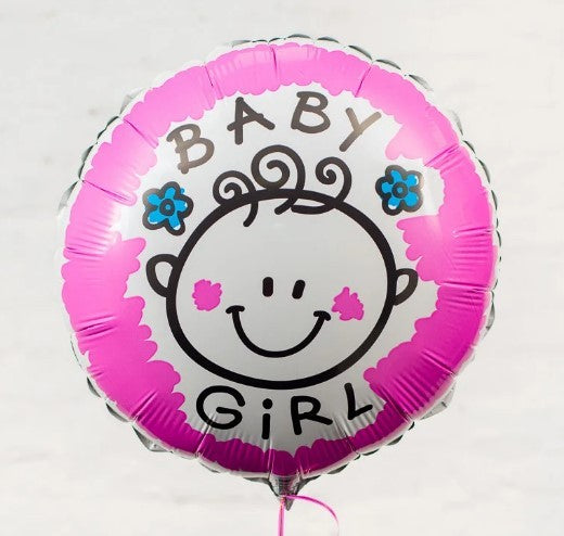 Folienballon Kreis Mädchen