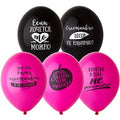 Latex-Luftballon Über sie 1 Stk. mit Hi-Float